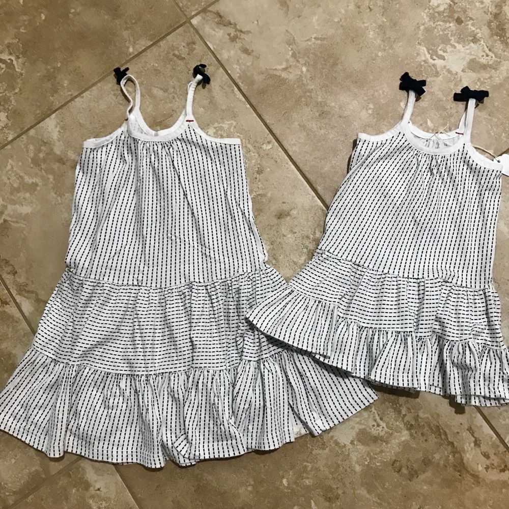 Burt’s Bees Baby Striped sundresses 4T and 18mo